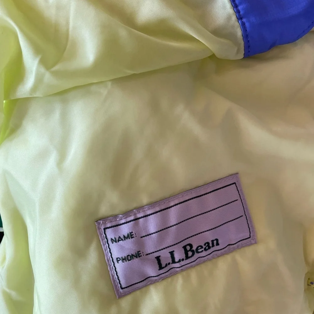 L.L. Bean Glacier Summit Waterproof Ski Jacket Blue Thinsulate Youth Large 14-16